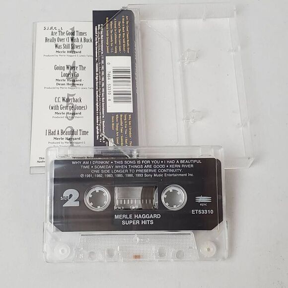 Merle Haggard - Super Hits [Cassette Tape] - Picture 5 of 5